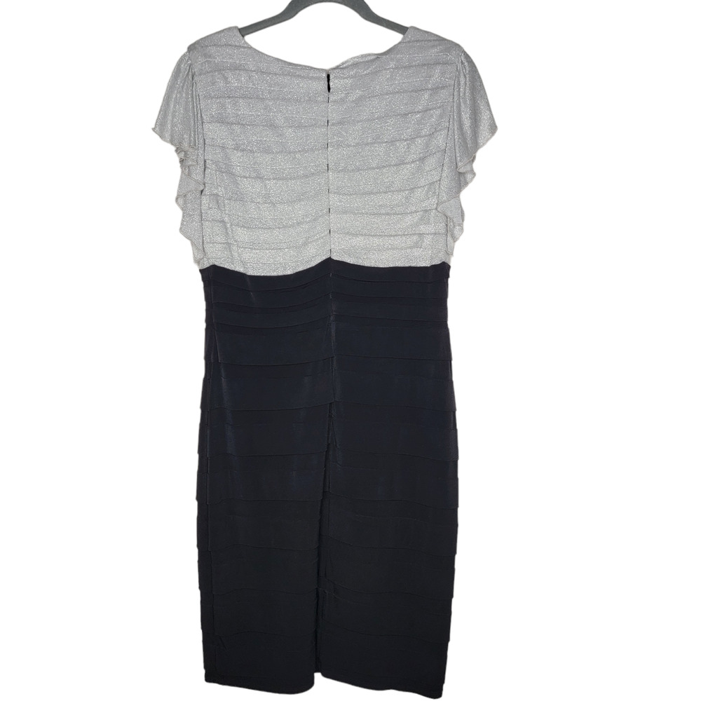 Elegant Two-Tone Dress - Picture 5 of 10